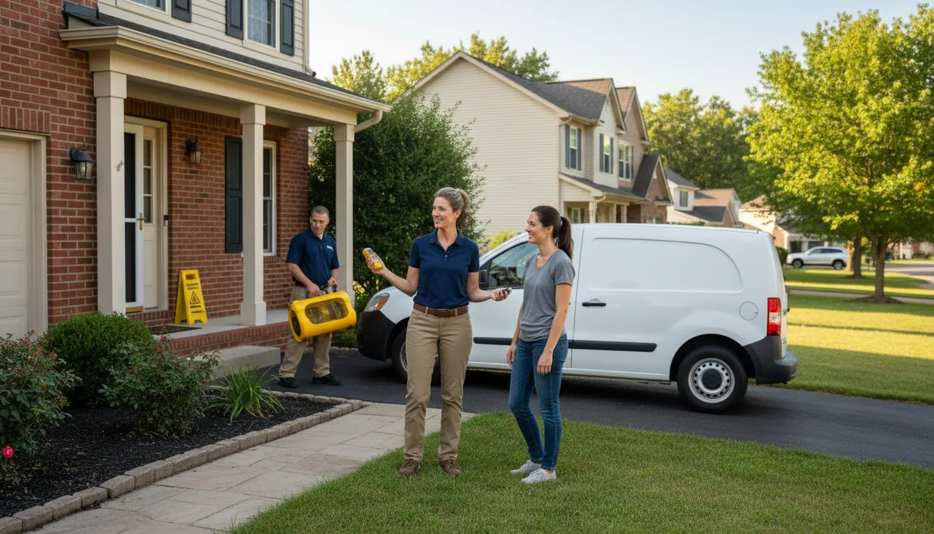 Residential water damage restoration in Hickory Corners, MI